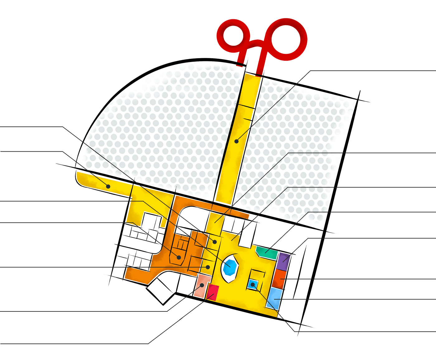 2. podlaží - wellness a fitcentrum